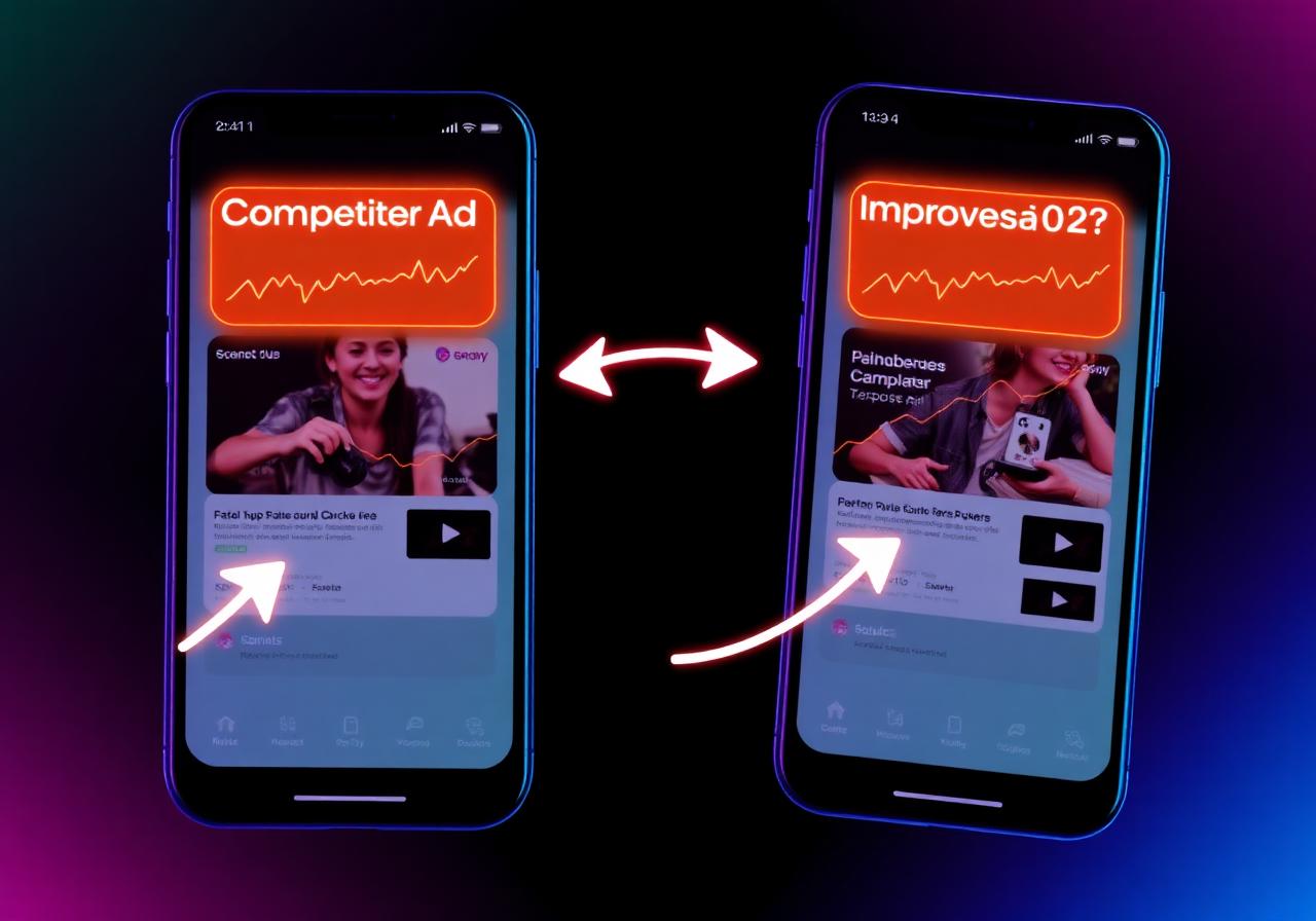 Competitor vs your improved ad comparison